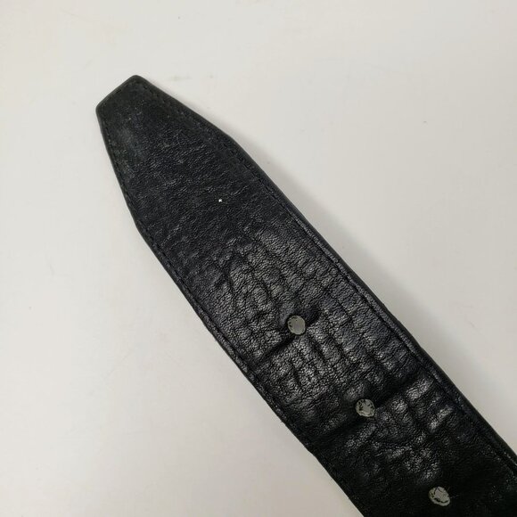 Cougar Black Steerhide Leather Men's Belt 42 - Picture 4 of 8